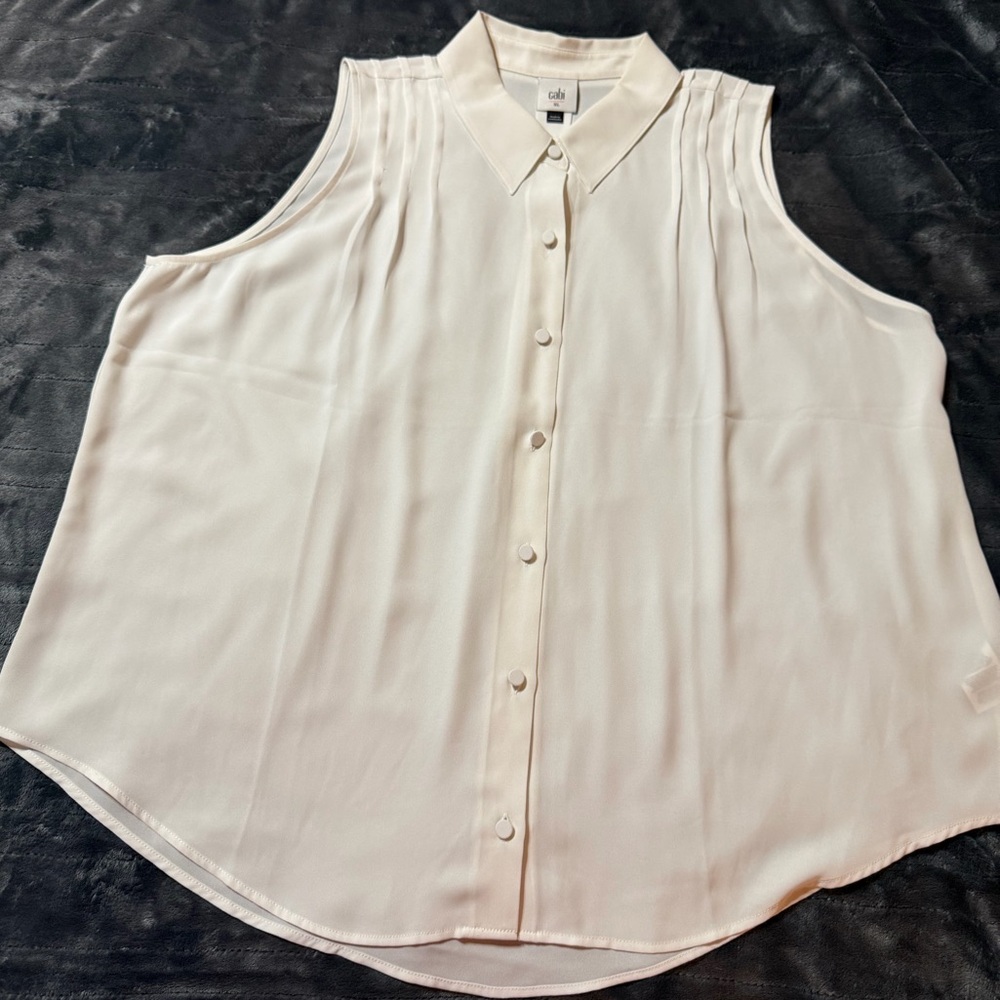 CAbi Poetry Top Sleeveless Blouse